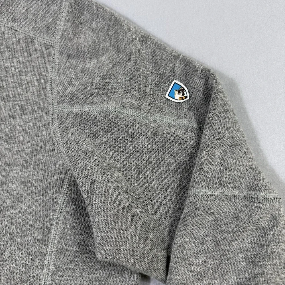 Kuhl Revel 1/4 Zip Sweater Mens Medium Gray Heathered Fleece Hiking Gorpcore EUC
